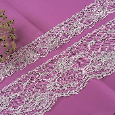 Ivory  Nottingham  Trimming Lace  3.5 cm