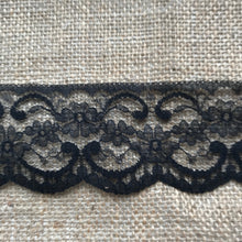 Quality Nottingham Lace 2.5"/7cm White, Ivory, Black, Pink, Blue, Navy, Grey, Cerise Pink, Red, Dusky Pink, Burgundy