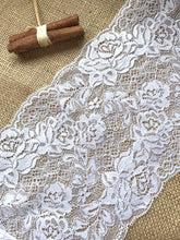 Beautiful White Delicate French Rose Lace 17cm/6.75"