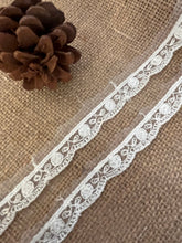 Pretty Ivory Embroidered Tulle Lace Trim  1.5 cm/1/2”