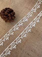 Pretty Pale Ivory Satin Guipure Lace Trim  2.5 cm/1”
