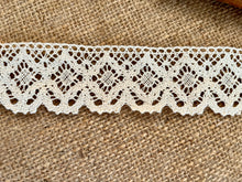 Ecru Cotton Crochet Premium Nottingham Cluny Lace  5 cm/2"