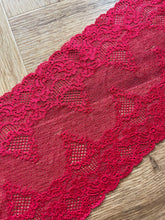 Red Soft Stretch Lace   6"/15 cm