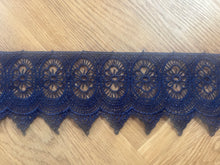 Victorian Style Navy Blue  Guipure Venise Lace Trim 8 cm/3"