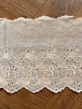 Quality Cream (all matt) Broderie  Anglaise Lace Embroidery Trim 7”/18 cm