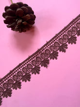Chocolate Brown Guipure Venise Lace Trim 4 cm/1.5”