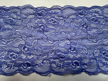 6.25 m Periwinkle Blue  Scalloped Lace 15cm/6”