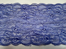 6.25 m Periwinkle Blue  Scalloped Lace 15cm/6”