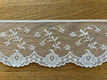 Matching Set - Ivory  Nottingham Lace 7”/18cm & 3.5”/9cm