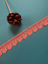 Coral Orange Guipure Venise Lace Trim 4 cm/1.5”