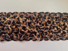 Leopard Print Soft Stretch Nottingham Lace 6 cm/2.25”