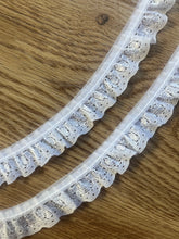 Quality Frilled  Gathered Nottingham Lace 2 cm wide
