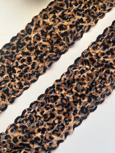 Leopard Print Soft Stretch Nottingham Lace 6 cm/2.25”