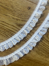 Quality Frilled  Gathered Nottingham Lace 2 cm wide