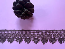 Chocolate Brown Guipure Venise Lace Trim 4 cm/1.5”