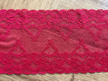 Red Soft Stretch Lace   6"/15 cm