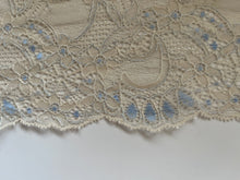 Delicate Pale Coffee Beige/Pale Blue Lace 15cm/6"