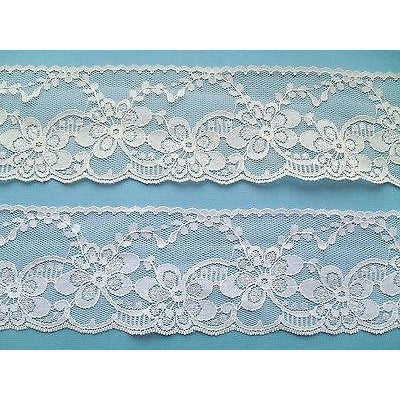 Quality Pretty Nottingham  Ivory Tulle Lace 7cm/2.5cm