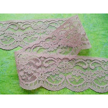 Quality Dusky Pink Pretty NOTINGHAM Lace 2.5" Trim/Craft/Sew/Card