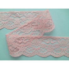 Quality Dusky Pink Pretty NOTINGHAM Lace 2.5" Trim/Craft/Sew/Card