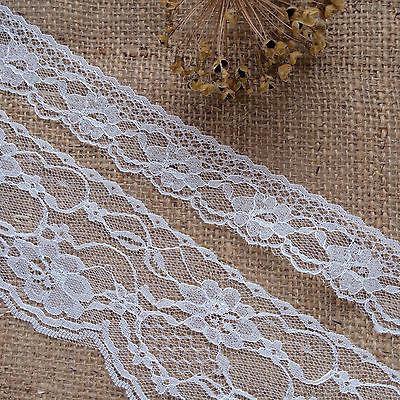 White Lace Trim (Matching Set) 7cm & 3.5cm www.thelaceco.co.uk – The ...