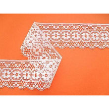 Ivory 'Antique' Look Nottingham Lace  Lace 5 cm/2"