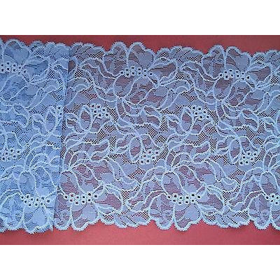 Mid Blue Denim Soft Stretch French Lace 17cm/6.5