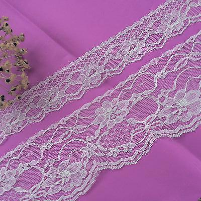 White Nottingham Lace  (Matching Set) 7 cm & 3.5 cm