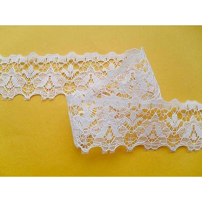 Craft Lace Nottingham 3,5 cm Blanc Ivoire Marine Noir Rose Rouge Violet Gris Bleu Cerise 