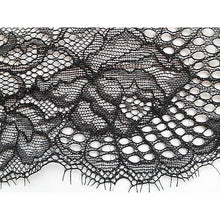 Black Stretch Eyelash Lace 17 cm/6.5"