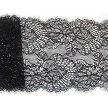 Black Stretch Eyelash Lace 17 cm/6.5"