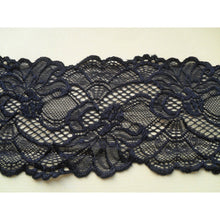 Quality Soft Black Stretch Scalloped Lace 3.5"/9 cm