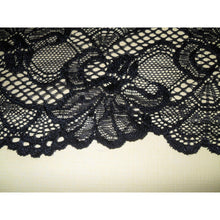Quality Soft Black Stretch Scalloped Lace 3.5"/9 cm