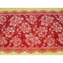 Red Scalloped Soft Lace 15 cm/6"
