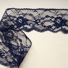 Delicate Black Nottingham Lace  2.75”wide
