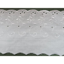 Broderie Anglaise Lace Trimming White Cream Pink Black White/Pink White/Navy White/Multi