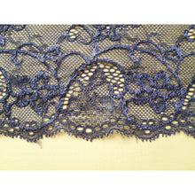 2 m Black Silky Soft Stretch Lace 17cm/6.75"