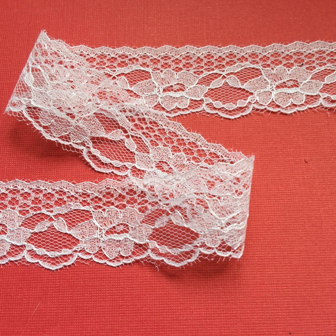 Ivory Nottingham Bridal Lace 1.25