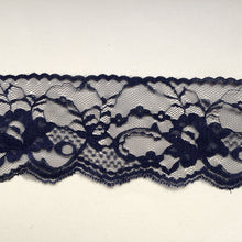 Delicate Black Nottingham Lace  2.75”wide