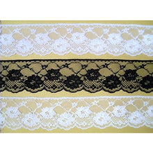 White Ivory or Black Delicate Pretty Nottingham Lace 7cm/2.5"