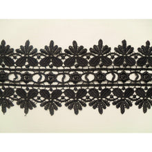 Guipure Bridal Lace Trim 3" White Ivory Black