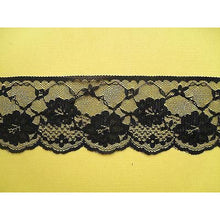 White Ivory or Black Delicate Pretty Nottingham Lace 7cm/2.5"
