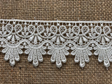 Ivory Satin Guipure Lace Trimming  4.75 cm/2"