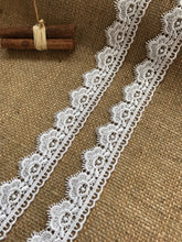 White Heavy Guipure Venise Lace Trim 2.4 cm/1"