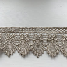 Satin Guipure Lace Trim 2"/5 White, Ivory, Black, Rose Gold. Antique Gold, Silver