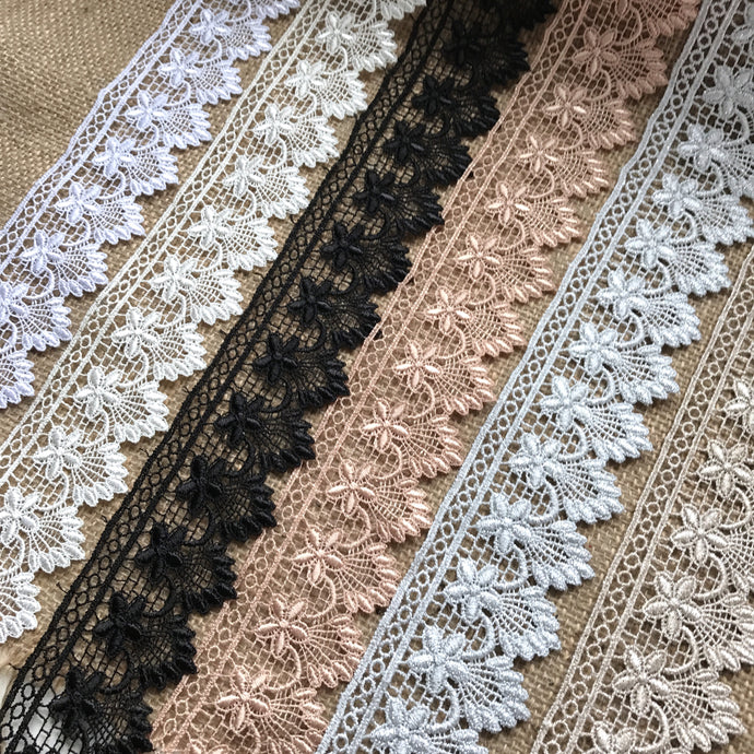 Satin Guipure Lace Trim 2