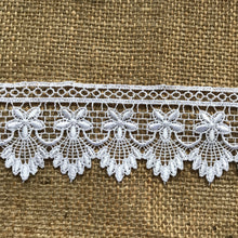 Satin Guipure Lace Trim 2"/5 White, Ivory, Black, Rose Gold. Antique Gold, Silver