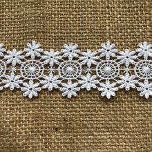 Beautiful Guipure Double-Sided Lace Trim 4 cm/1.75" White, Ivory Black