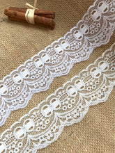 10 m Pretty Ivory  Mock Ribbon Lace  2.25"/6 cm