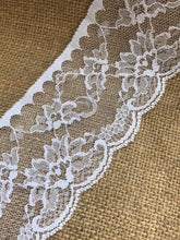 White Nottingham Lace  9 cm/ 3.5"